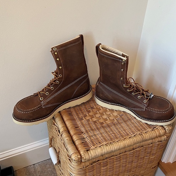 Thorogood American Heritage 8” Toe Safety Work Boots Size 10 EE NWT READ main image 12